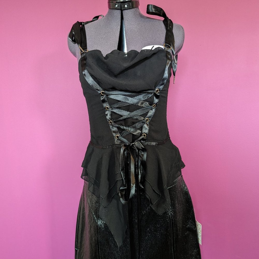 UO Lace-Up Corset Witchy Top